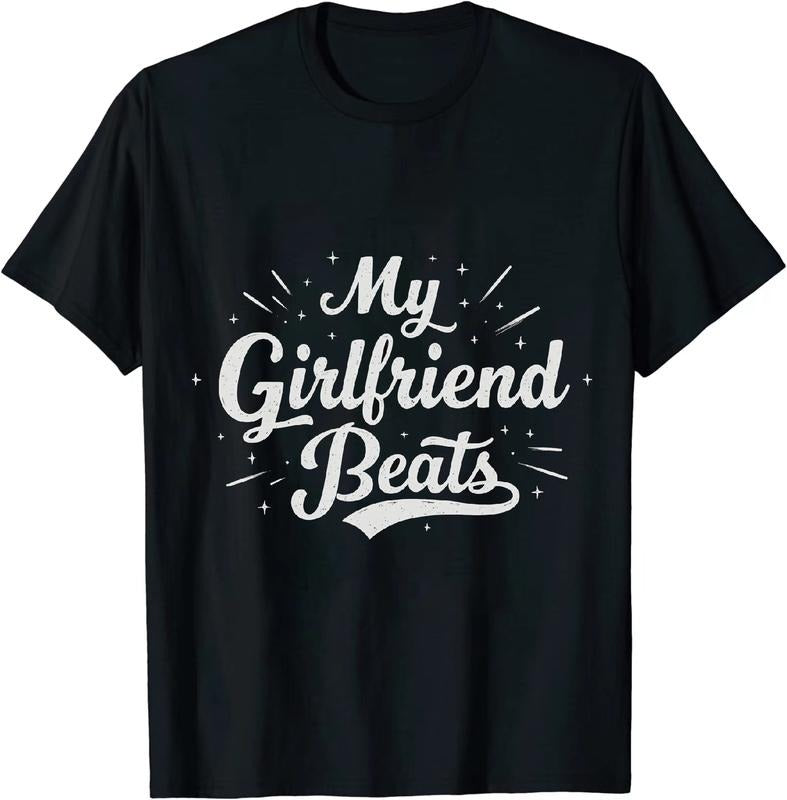 [100% Cotton] Chortle Worthy My Girlfriend Beats Me Unisex Short Sleeve T Shirt Hoodie, Sweatshirt | TeeBloomCo.com