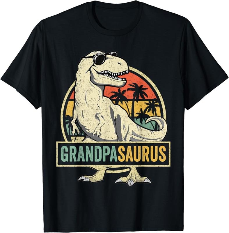[100% Cotton] Grandpasaurus T Rex Dinosaur Grandpa Saurus Family Matching T-Shirt Hoodie, Sweatshirt | TeeBloomCo.com
