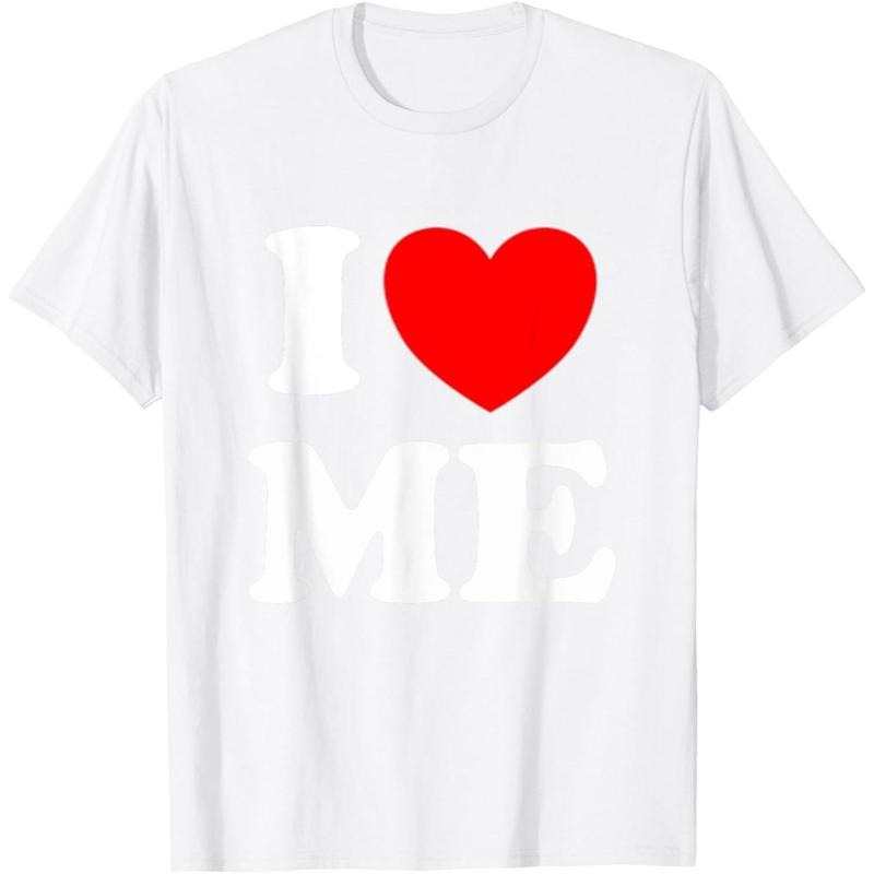 [100% Cotton] I Love Me I Red Heart Me I Love Me Myself And I Funny T-Shirt Hoodie, Sweatshirt | TeeBloomCo.com