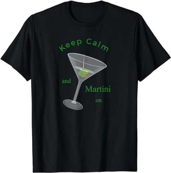 [100% Cotton] Martini On Cocktail Lover T-Shirt Hoodie, Sweatshirt | TeeBloomCo.com