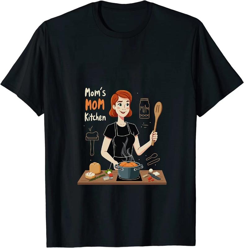 [100% Cotton] Moms Kitchen Cooking Apron Wooden Spoon T-Shirt Hoodie, Sweatshirt | TeeBloomCo.com