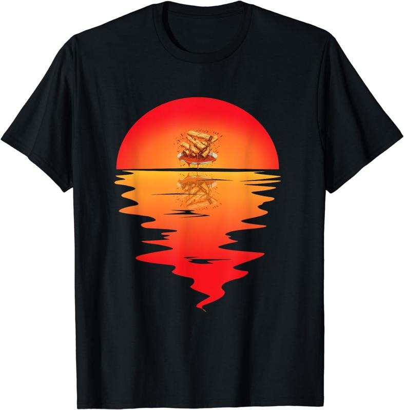 [100% Cotton] Mozzarella Sticks Sunset Melted Mozzarella Cheese Sticks T-Shirt Hoodie, Sweatshirt | TeeBloomCo.com