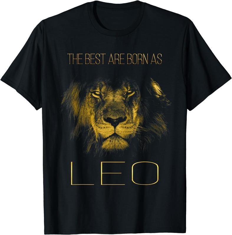 [100% Cotton] The best are born as LEO proud like a lion tee man woman T-Shirt Hoodie, Sweatshirt | TeeBloomCo.com