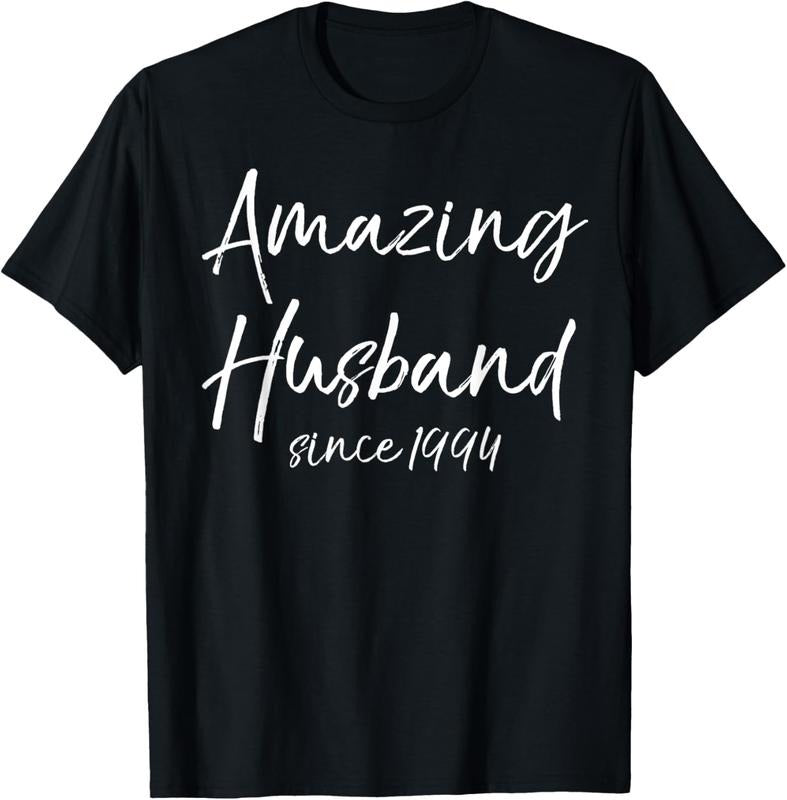 100% Cotton 30th Anniversary Idea from Wife Amazing Husband Since 1994 T-Shirt Hoodie, Sweatshirt | TeeBloomCo.com