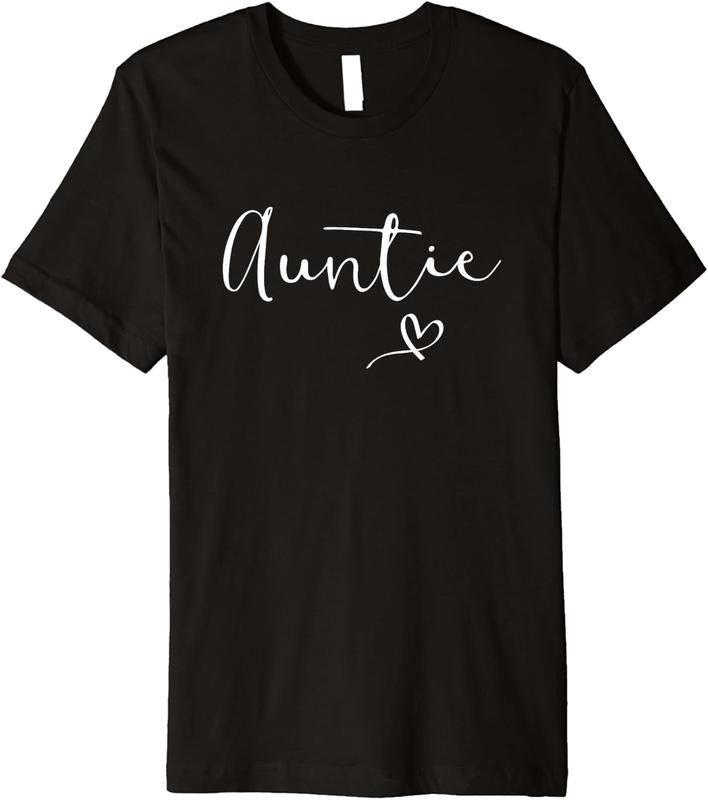[100% Cotton]Auntie Women Aunt Christmas Mother's Day Birthday Nephew Premium T-Shirt Hoodie, Sweatshirt | TeeBloomCo.com