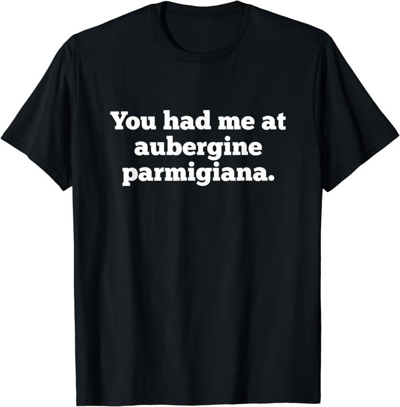 [100% Cotton]Funny Aubergine Parmigiana Food Lover Eggplant Parmesan T-Shirt Hoodie, Sweatshirt | TeeBloomCo.com