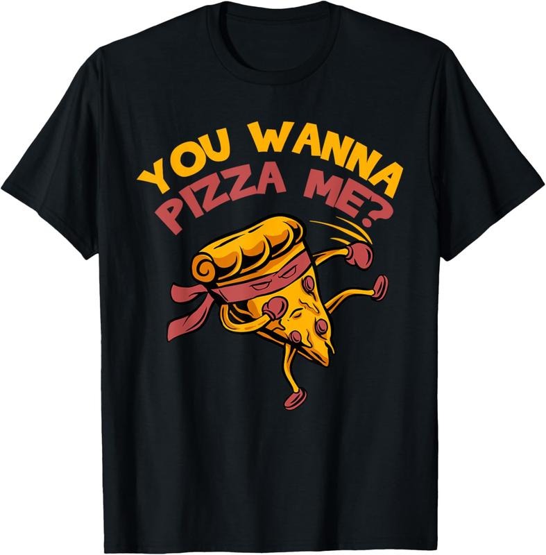 100% Cotton Funny You Wanna Pizza Me Foods Lovers T-Shirt Hoodie, Sweatshirt | TeeBloomCo.com