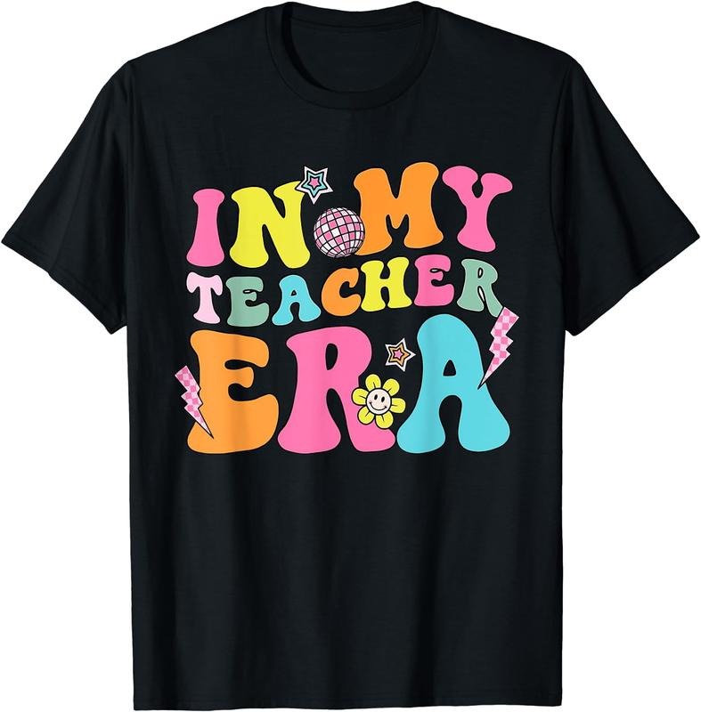 [100% Cotton]In My Teacher Era Best Teacher Appreciation Teaching Groovy T-Shirt Hoodie, Sweatshirt | TeeBloomCo.com
