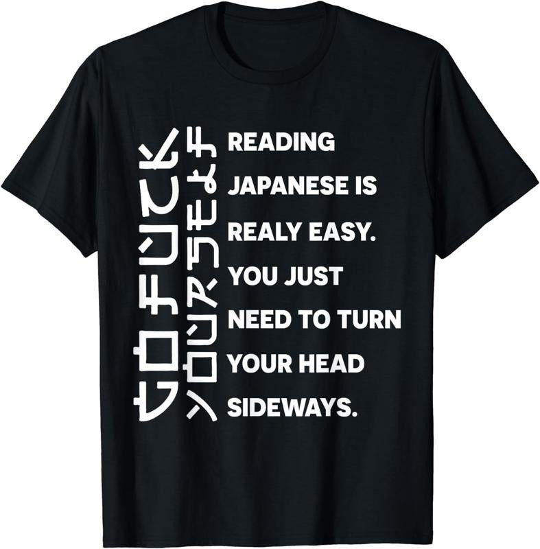 [100% Cotton]Reading Japanese is really easy shirt Student Quotes Fun Hoodie, Sweatshirt | TeeBloomCo.com