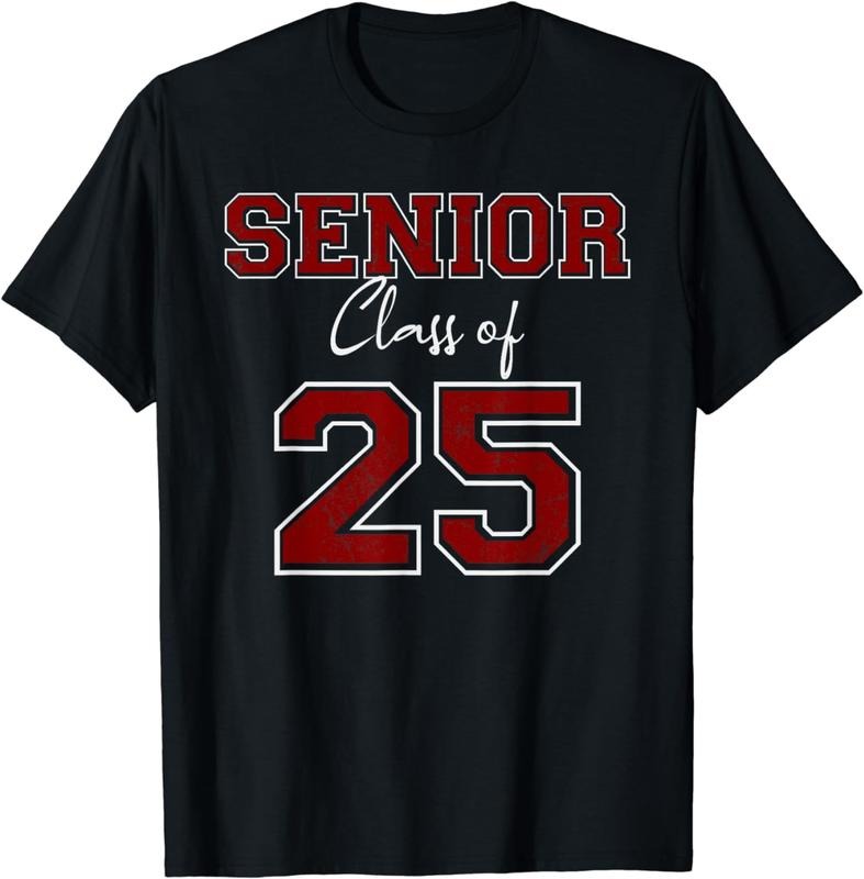 [100% Cotton]SENIOR 2025 - CLASS OF 2025 SENIOR - MAROON GRADS OF 25 7 T-Shirt Hoodie, Sweatshirt | TeeBloomCo.com