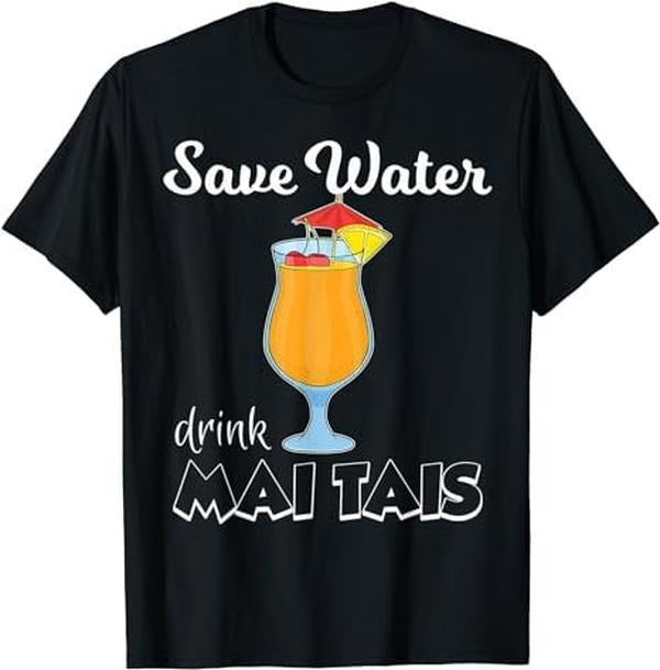 [100% Cotton]Save Water Pool Party Mai Tai Cocktail Lover T-Shirt Hoodie, Sweatshirt | TeeBloomCo.com
