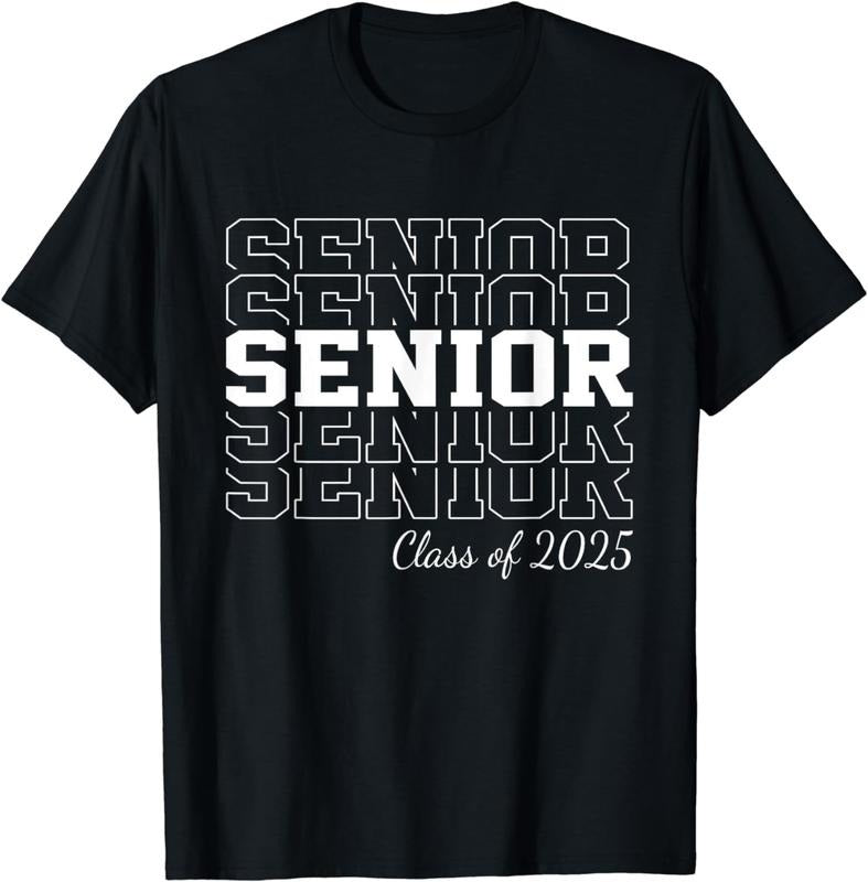 [100% Cotton]Senior 2025 Class of 2025 Seniors Graduation 2025 Senior 25 T-Shirt Hoodie, Sweatshirt | TeeBloomCo.com