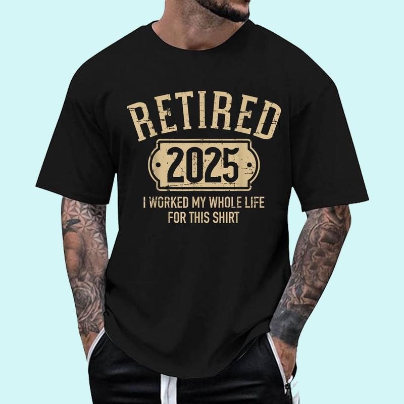 [100% Cotton Shirt] Retired 2025 retirement worked whole life for this Unisex T-Shirt Hoodie, Sweatshirt | TeeBloomCo.com