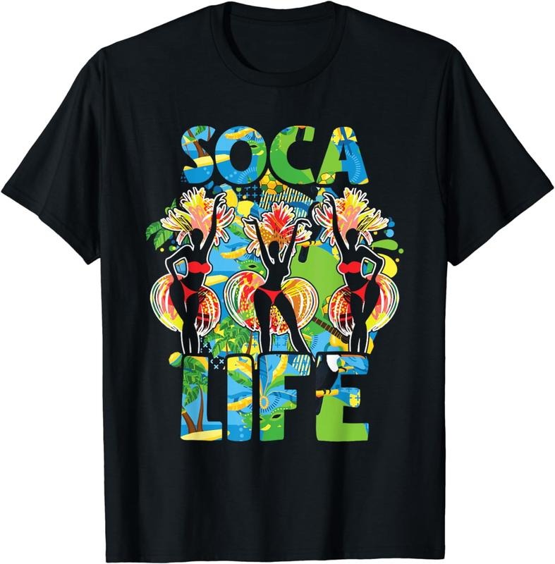 [100% Cotton]Soca Life Funny Carnival Party Graphic T-Shirt Hoodie, Sweatshirt | TeeBloomCo.com
