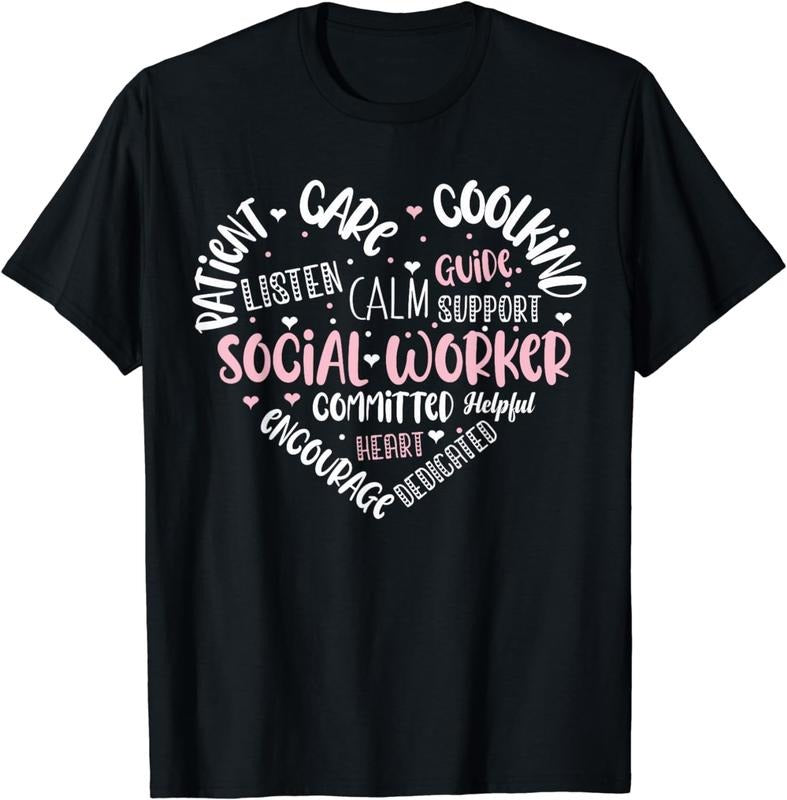 [100% Cotton]Social Worker Social Work Caseworker Public Work Love T-Shirt Hoodie, Sweatshirt | TeeBloomCo.com