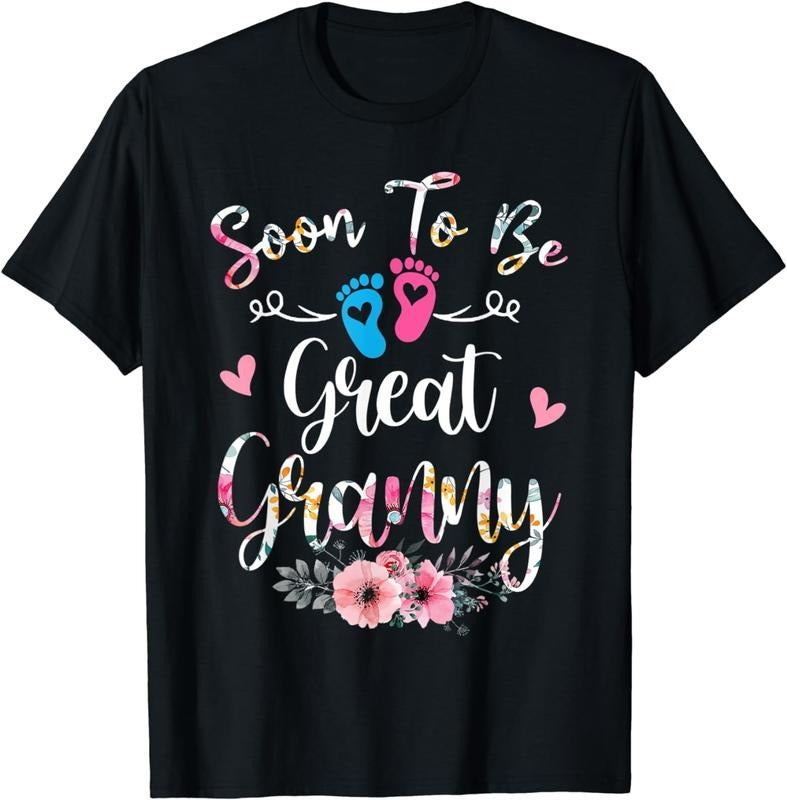 [100% Cotton]Soon To Be Great Granny Flower T-Shirt Hoodie, Sweatshirt | TeeBloomCo.com