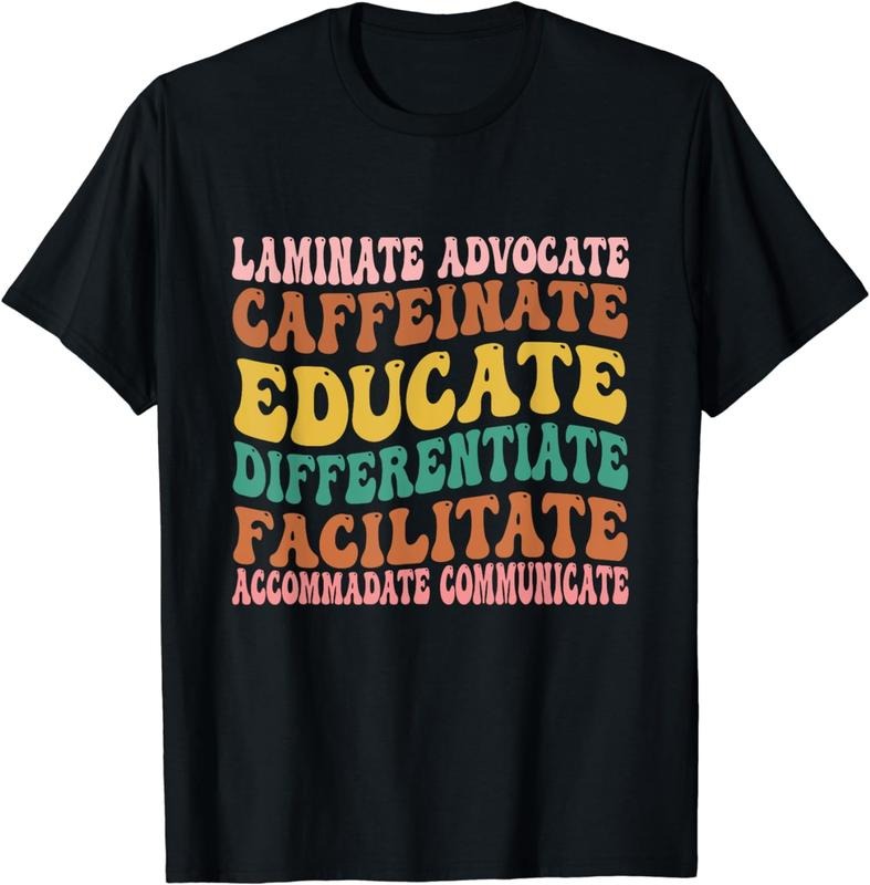 [100% Cotton]Special Education Teacher Laminate Accommodate Collaborate T-Shirt Hoodie, Sweatshirt | TeeBloomCo.com