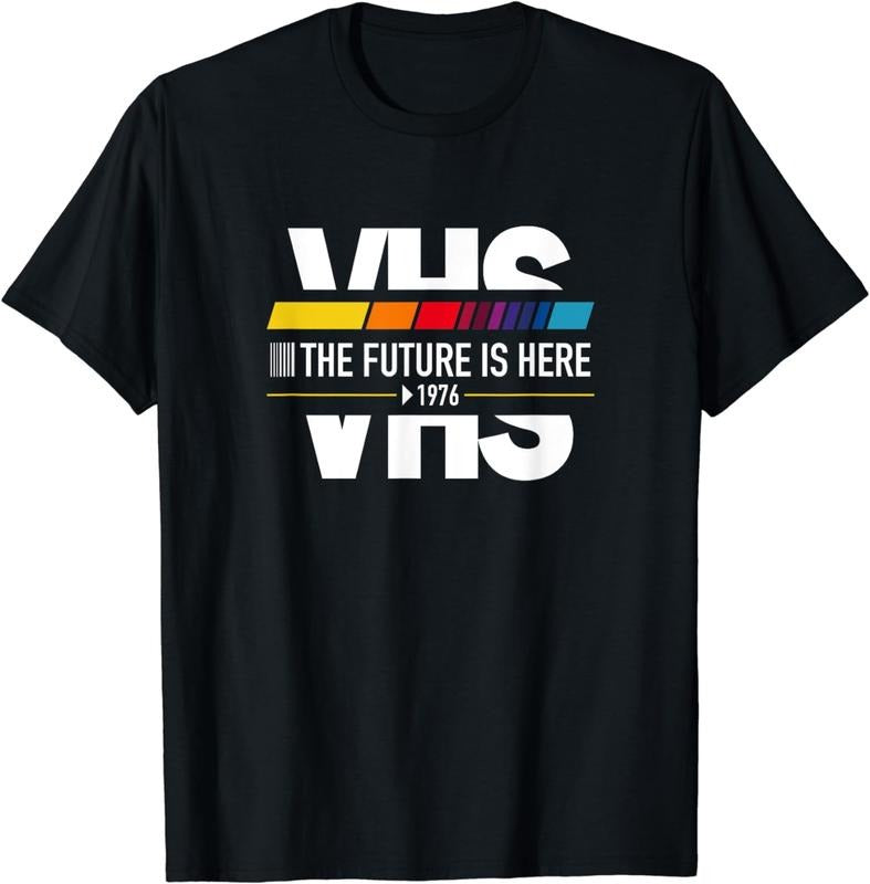 [100% Cotton]VHS Vintage The Future is Here 1976 T-Shirt Hoodie, Sweatshirt | TeeBloomCo.com