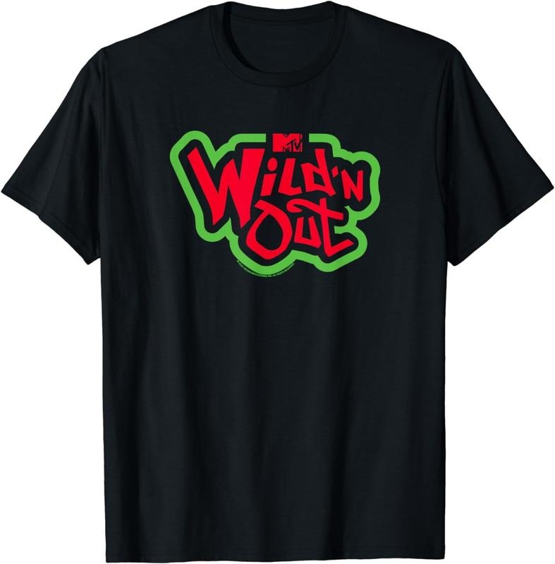 [100% Cotton]Wild 'N Out Green And Red Logo T-Shirt Hoodie, Sweatshirt | TeeBloomCo.com
