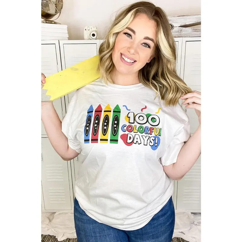100 Colorful Days T-Shirt Hoodie, Sweatshirt | TeeBloomCo.com