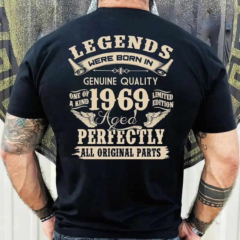 1969 Vintage Birthday Gift for Dad Legends