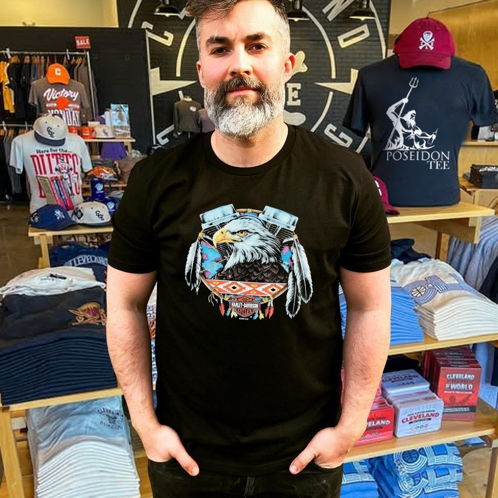 1990s Harley Davidson Eagle Dreamcatcher V-twin T-shirt