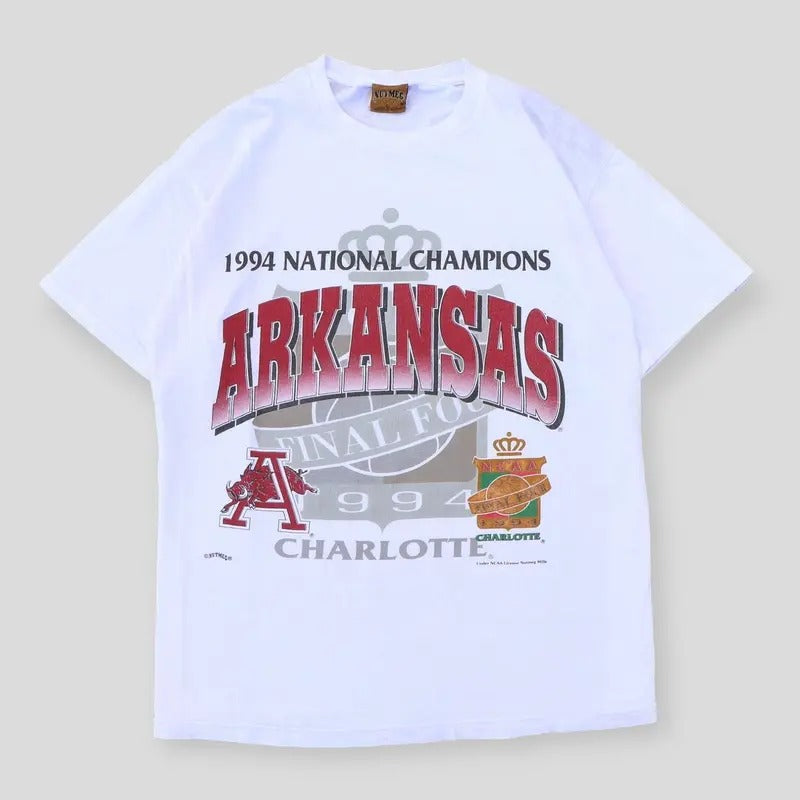 1994 National Champions Arkansas Tee Vintage T-Shirt Top Menswear Hoodie, Sweatshirt | TeeBloomCo.com