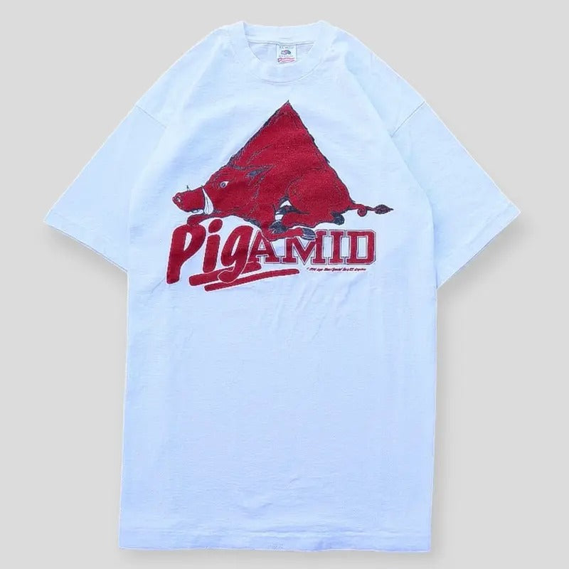 1994 Pigamid Art Work Hogs X Local Artist Tee Vintage T-Shirt Top Menswear Hoodie, Sweatshirt | TeeBloomCo.com