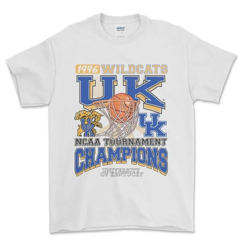 1996 Ncaa Championship Kentucky Wildcats T-Shirt, Graphic Vintage Sports Tees for Men, Gift for Men, for Women Tshirt...