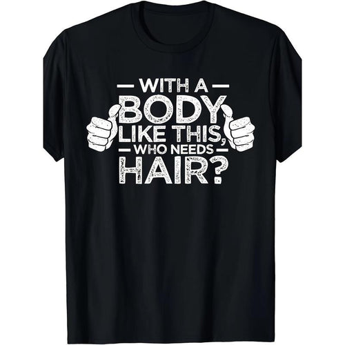 1PCS Figure Like This Who Needs Hair Shirt Bald Man Dad Gift T-shirt made in usastyle{n002}2 Hoodie, Sweatshirt