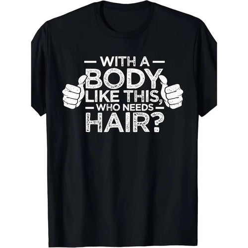 1PCS Figure like This Who Needs Hair Shirt Bald Man Dad Gift T-shirt made in usastyle{n002}3 Hoodie, Sweatshirt