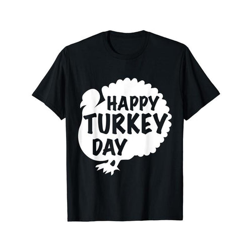 1pc Men'S Thanksgiving Turkey T-Shirt - Casual Crew Neck, Cotton Printed Short Sleeve, All-Season Comfort, Slight Stretch...