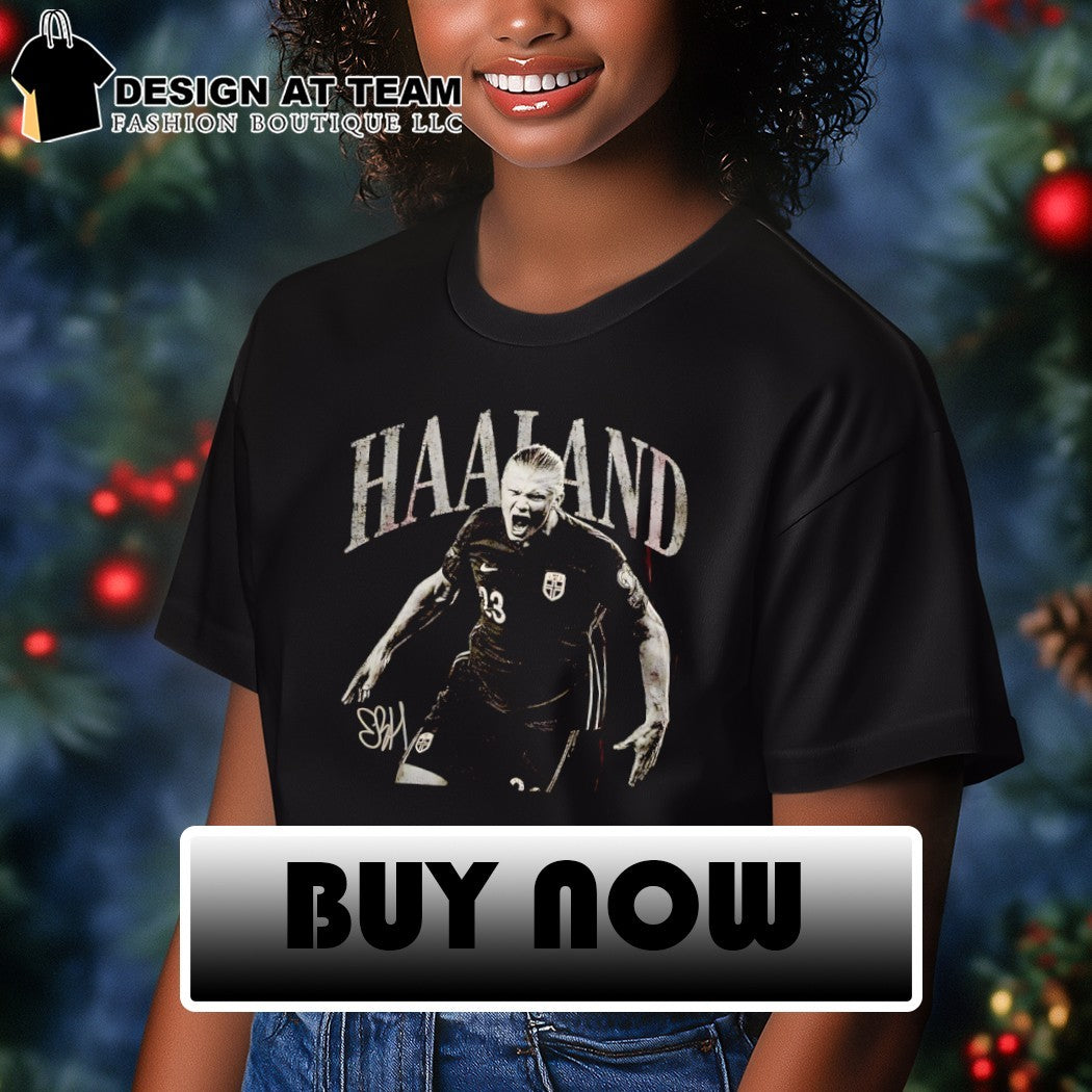 Erling Haaland Norway Soccer World Cup 2026 signature t-shirt