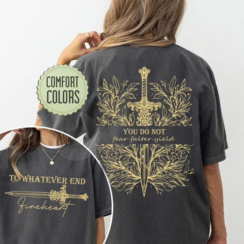 2 slides, You Do Not Yield TOG Inspired Tee - Unisex Shirt - Bookish Gift for Women - Booktok Shirt - Fantasy Reading Gift