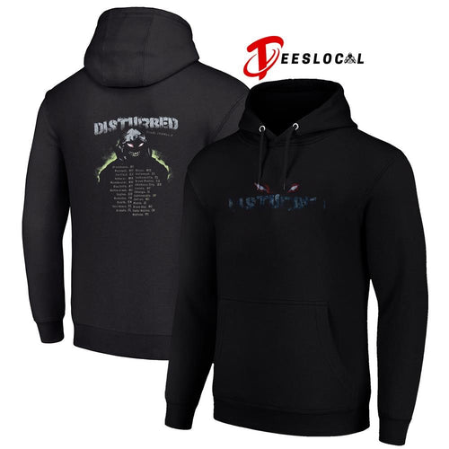 2006 Disturbed tour locations graphic shirt