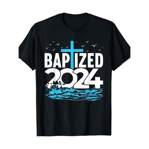 2024 Baptism Shirt Christian Water Baptism Church Group T-shirt -100% cotton Made in USA Hoodie, Sweatshirt | TeeBloomCo.com