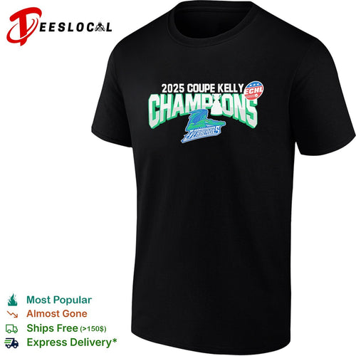 2025 Coupe Kelly Champions Florida Everblades ECHL Hockey Playoffs Winner shirt