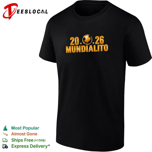 2026 Mundialito Gold Soccer Ball World Cup Sport shirt
