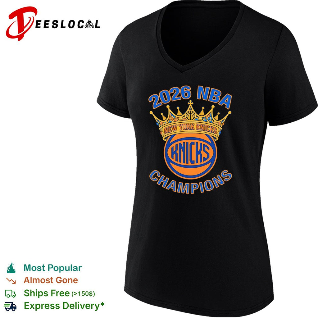 2026 NBA New York Knicks Champions Crown Basketball League Shirt