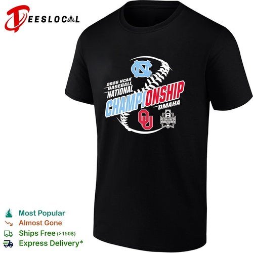 2026 NCAA Baseball National Championship Omaha North Carolina vs Oklahoma Sooners shirt