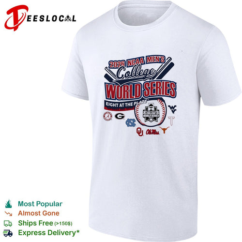 2026 NCAA College World Series Eight at the Plate Alabama Georgia North Carolina shirt