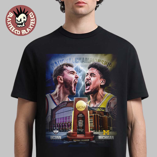 2026 NCAA Division 1 Men’s Basketball National Championship UConn Huskies Vs Michigan Wolverines Matchup Two Teams One Goal T-Shirt