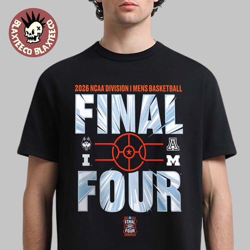 2026 NCAA Men’s Basketball Tournament March Madness Final Four Bracket T-Shirt