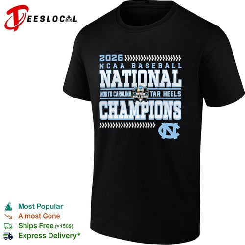 2026 North Carolina Tar Heels NCAA Baseball National Champions shirt