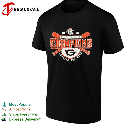 2026 SEC Baseball Champions Georgia Bulldogs shirt