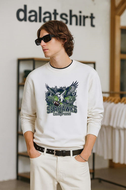 2026 Seahawks Champions Flying Eagle With Football Sport shirt