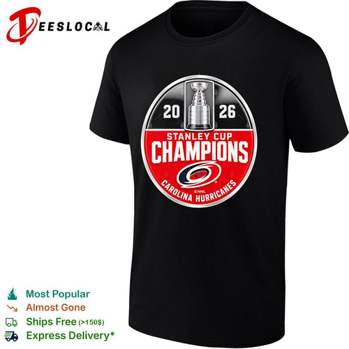 2026 Stanley Cup Champions Carolina Hurricanes logo shirt