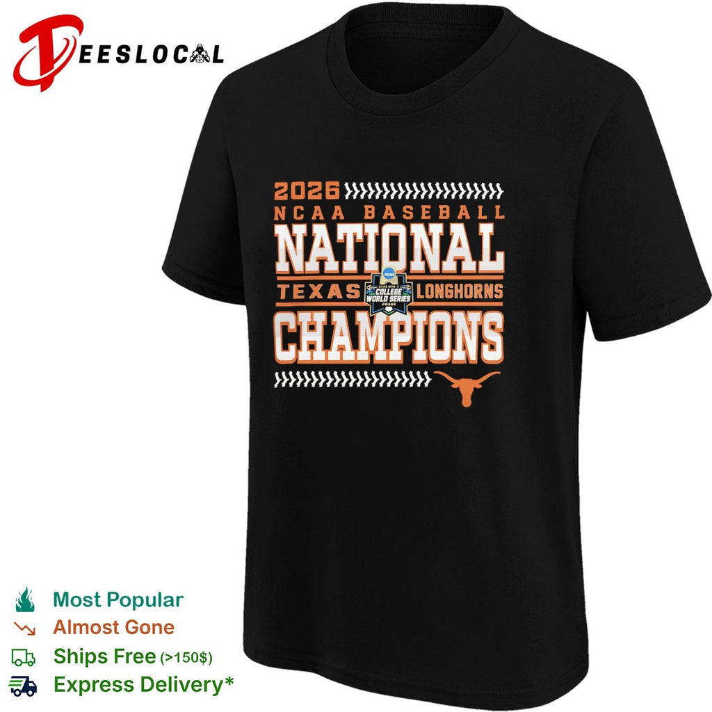 2026 Texas Longhorns NCAA Baseball National Champions shirt