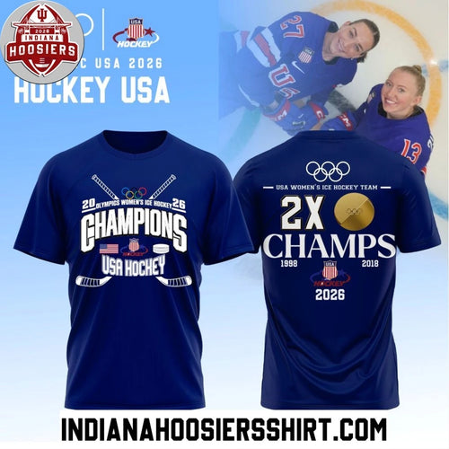2026 USA Women’s Ice Hockey Team 2x Champs Shirt
