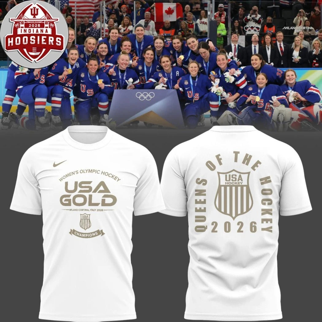 2026 Winter Olympic Champions USA Gold Team Milano Cortina Italy Logo Two Sided Shirt